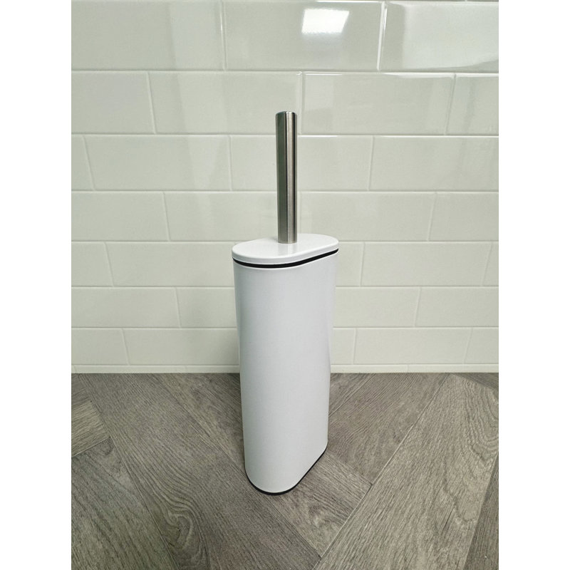 Ladue Toilet Brush & Holder, White