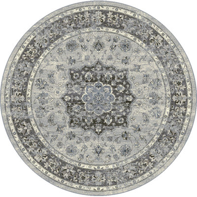 Tapis oriental argenté Attell
