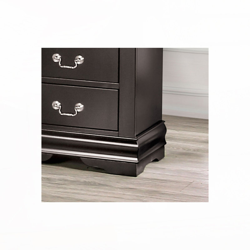 Commode 5 tiroirs, Noir