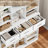 75"H Wood Storage Bookcase with Adjustable Shelves-1048092524