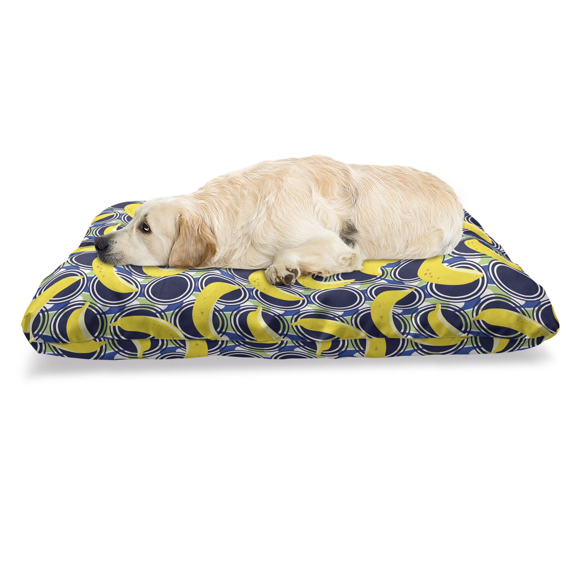 Grey and 2024 yellow dog bed