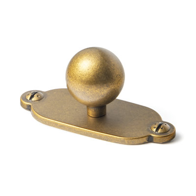 Bouton rond de 1 po avec contre-plaque