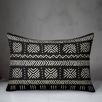 Mudcloth Outdoor Reversible Throw Pillow