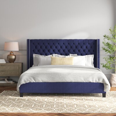 Joss & Main Colleen Upholstered Wingback Bed & Reviews | Wayfair