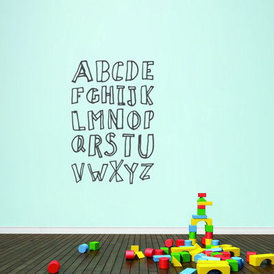Text & Numbers Non-Wall Damaging Wall Decal