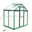 Serre résistante au vent de 6 pi x 4 pi - Aluminium robuste avec polycarbonate toutes saisons pour la cour arrière, système de drainage pratique et spacieux avec cadre de jardin
