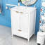 Meuble-lavabo autoportant élégant avec lavabo en céramique, charnières à fermeture en douceur et portes texturées-178527010