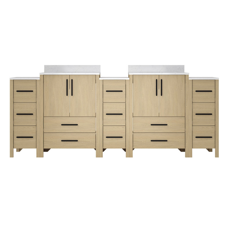 Armoire de meuble-lavabo double 84 po x P 22 po x H 34 po, 84"