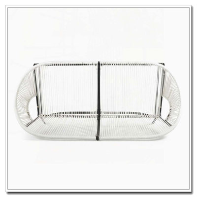 OUTDOOR PATIO WICKER LOVE SEAT