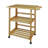 Hession 27 " W Kitchen Cart with Pine Solid Wood Top