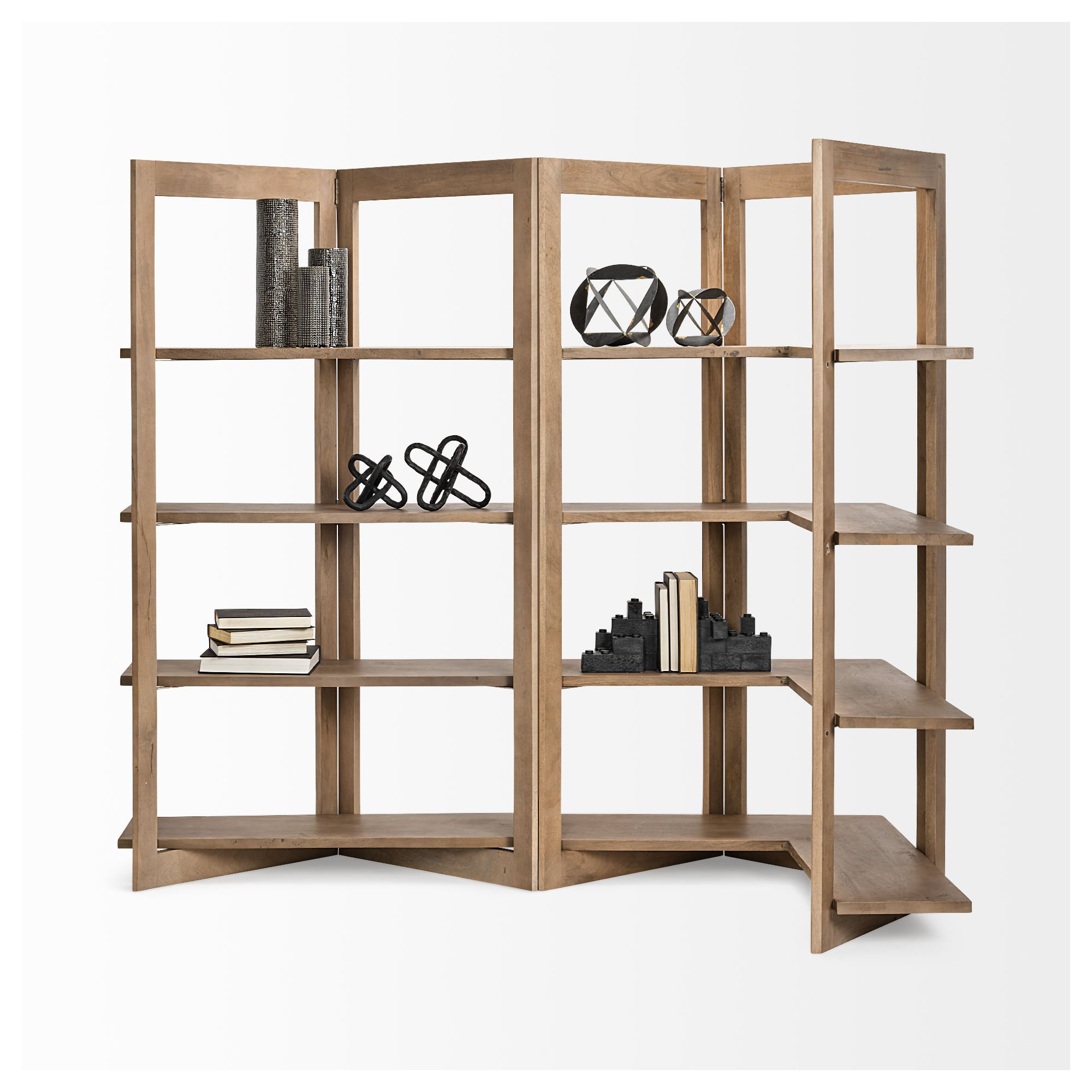 Siya Narrow Corner Bookcase