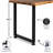 Live Edge Desk with Solid Walnut Top and Metal U Legs-1238237020