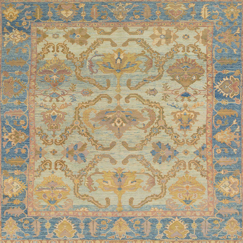 Mangram Oriental Indoor Rug, Square 5'
