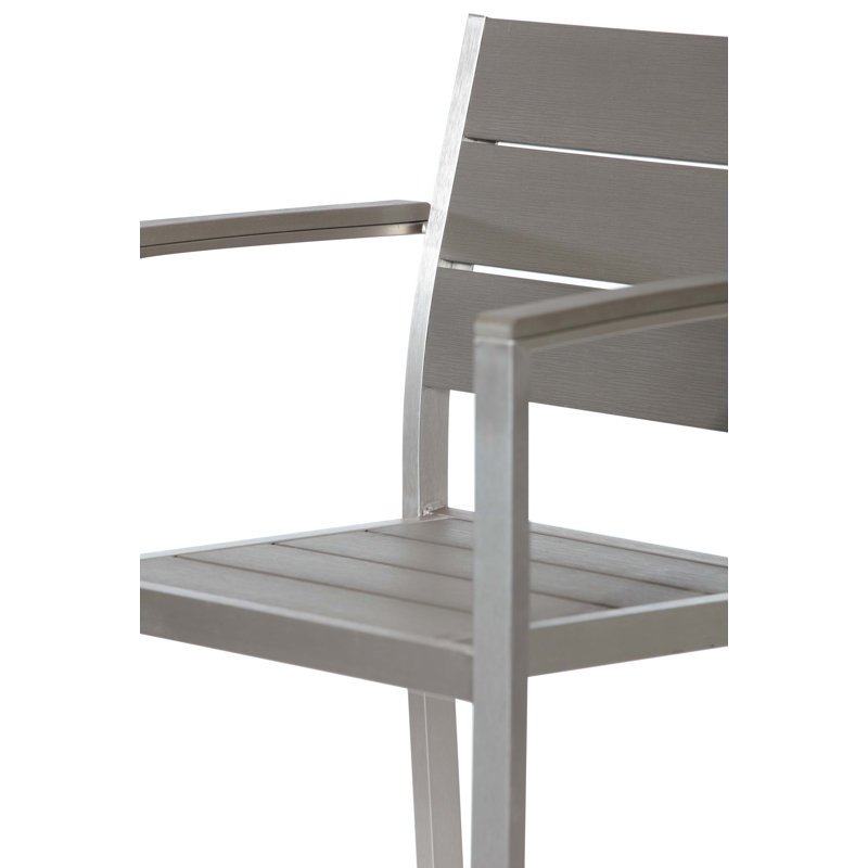 Set Of 4 Arm Betty Bar Stools, Gray