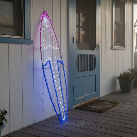 Planche de surf en 2 dimensions: aileron de requin