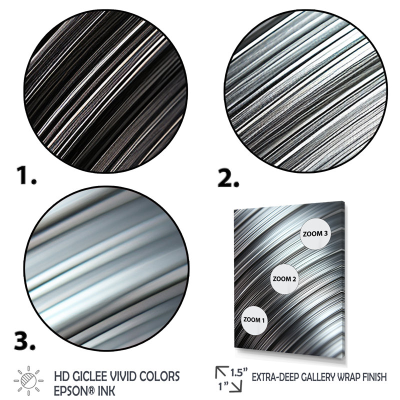 «Abstract Lines In Motion I», reproduction d'art murale abstraite, H 44 po x l 34 po x P 1,5 po, Cadre doré simple