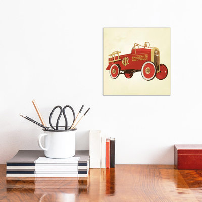 Modern Art- Fire Engine 36 by 5by5collective - Wrapped Canvas Gallery-Wrapped Canvas Giclée