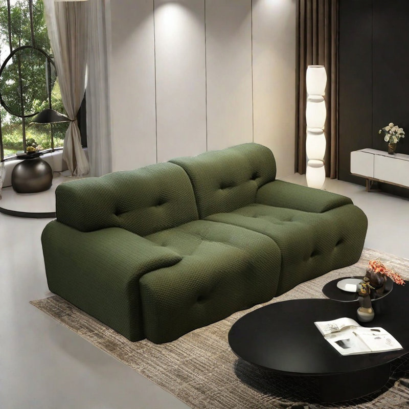 Light Luxury Retro Green Sofa