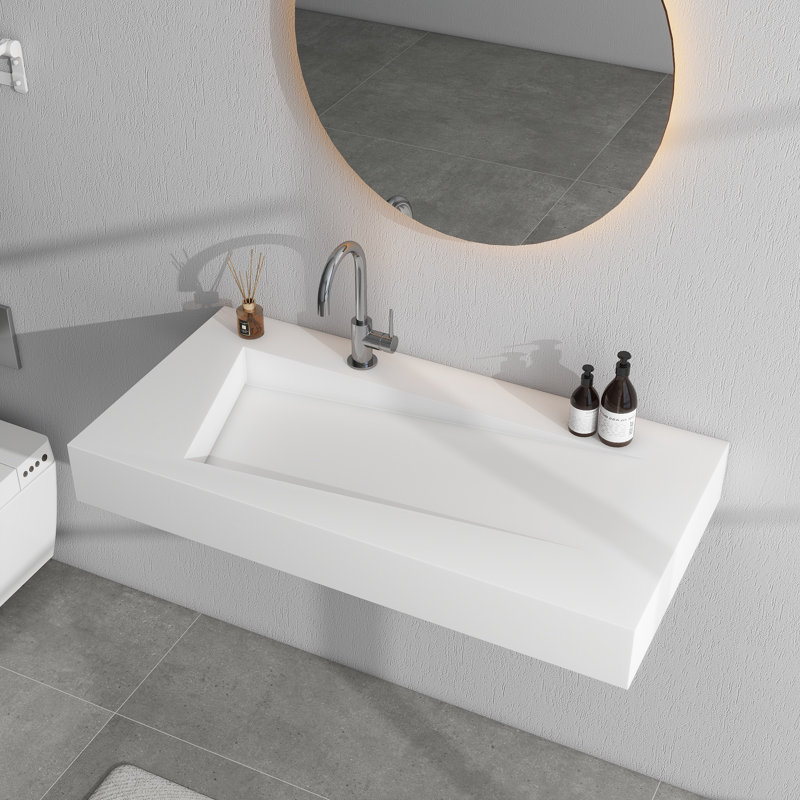 Lavabo vasque mural 35 po