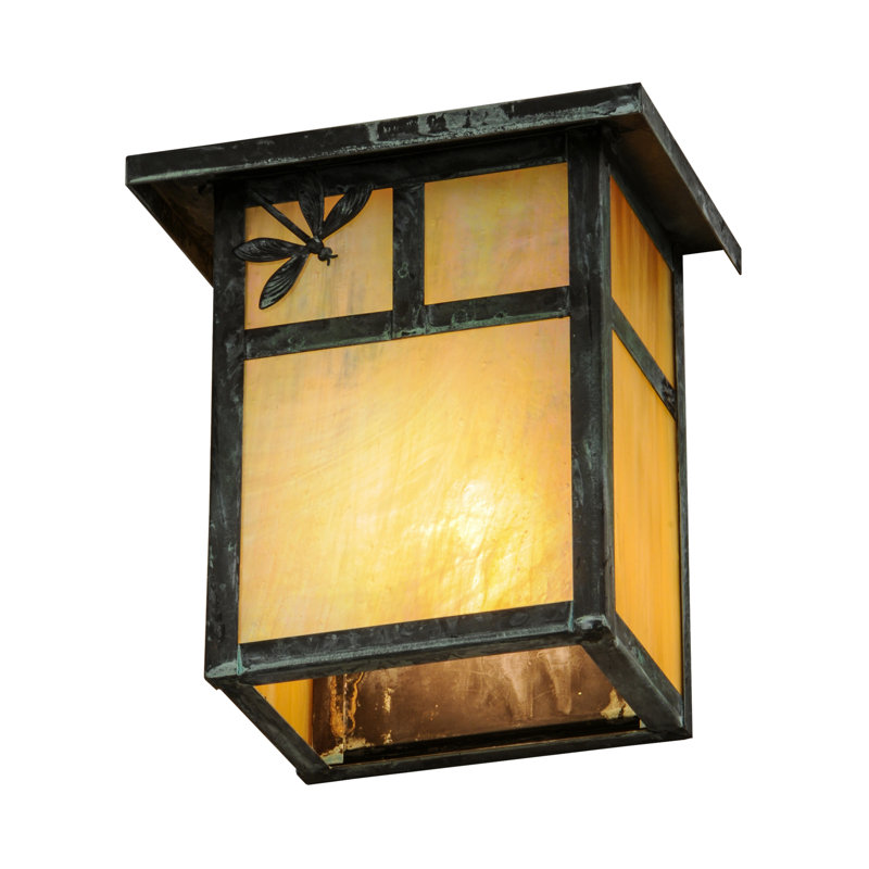 Rustic Lodge 1 - Light Outdoor Bulkhead Light, 8"H x 8" W x 5.75" D