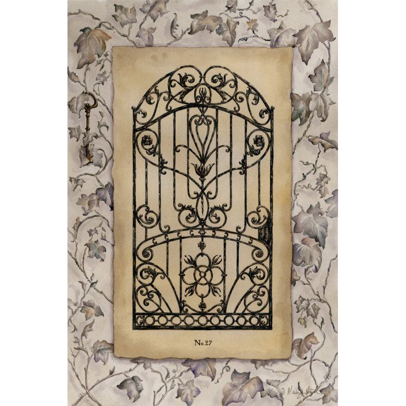 Ivy Gate I by M. Wagner-Heaton - Painting on Canvas, 122 cm H x 81 cm W, Wrapped Canvas
