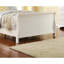 Moderne 1pièce lit double pleine grandeur mobilier de chambre à coucher lit-bateau tête de lit contreplaqué 1pc cadre de lit blanc