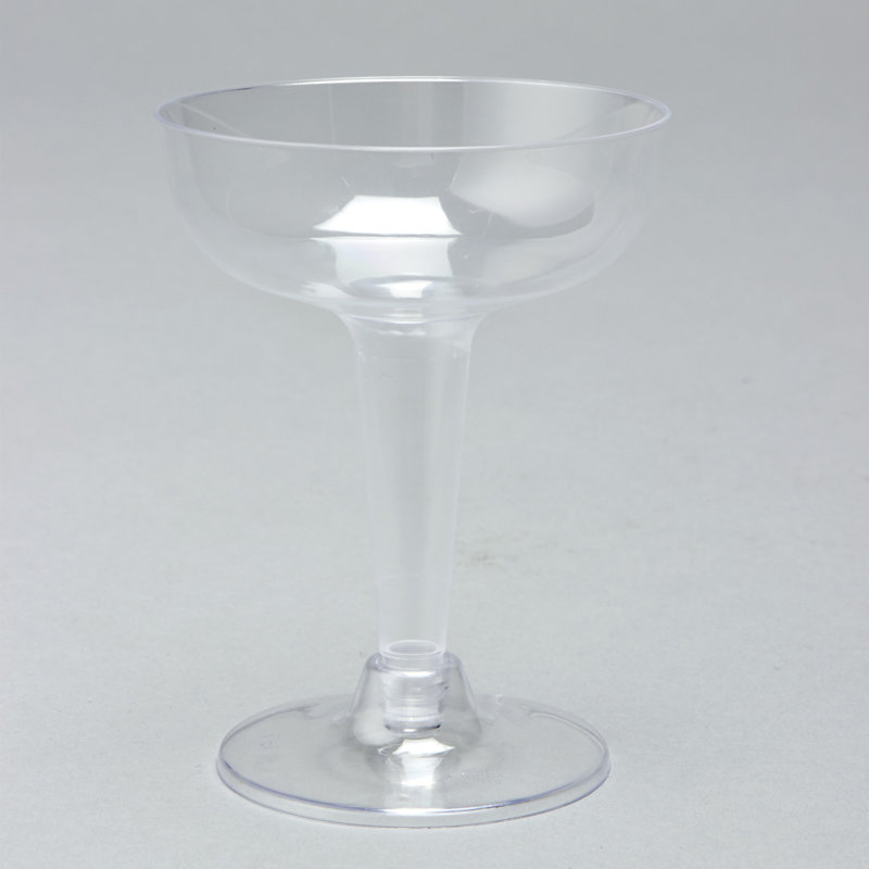 Verre à vin et champagne jetable en plastique