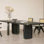 Ensemble de table de salle à manger en bois de frêne noir-113066104