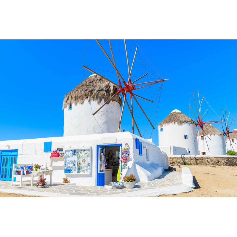 " Island Of Mykonos " by Pkazmierczak, 8'' H x 12'' W x 1.25" D