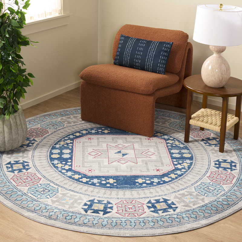 Sereno Performance Oriental Rug, Round 6'7"