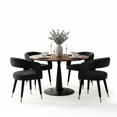 Table de salle à manger moderne moderne 40 po pour 4