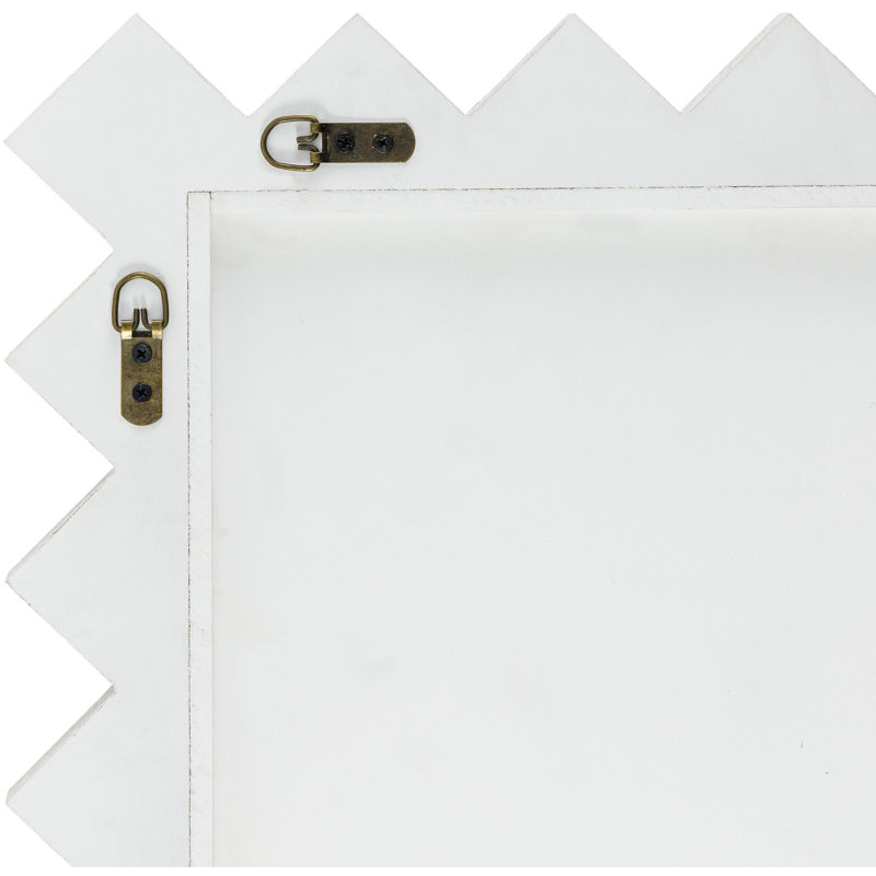 Besarion Rectangle Wall Mirror, 35" x 25", White