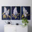 Floral Study Series LX - Ensemble de toiles tendues avec châssis Premium - Prêt à être accroché-520478875