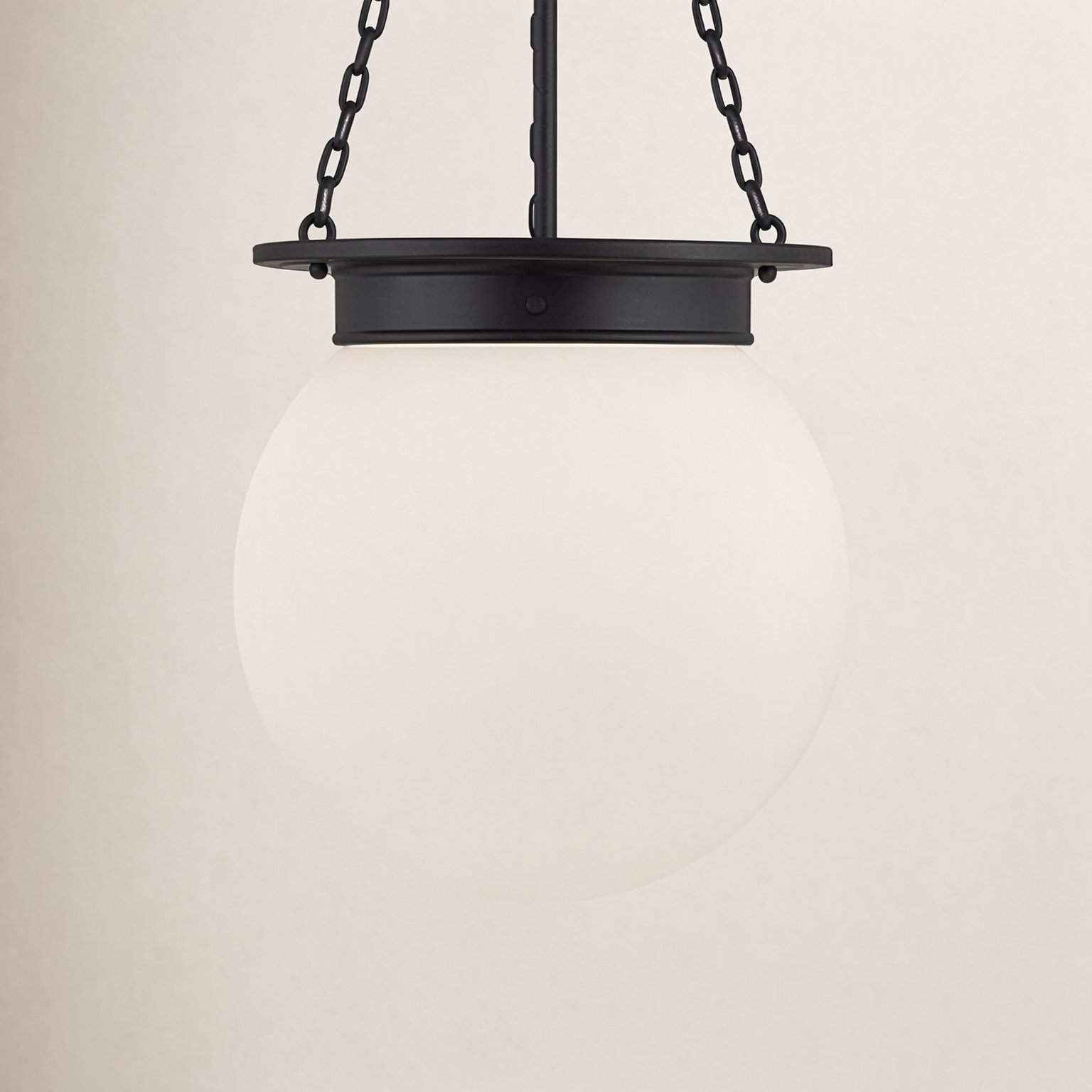 Chachi Dimmable 3-Light Pendant, Matte Black