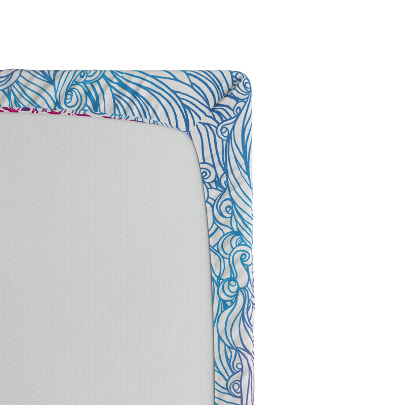 Microfiber Floral Fitted Sheet, Queen Fitted Sheet