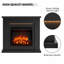MARDELLA FLAMME 101cm W Electric Fireplace-965321589