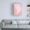 Art sur toile Silhouette, feuilles de palmier sur un rose Amini54