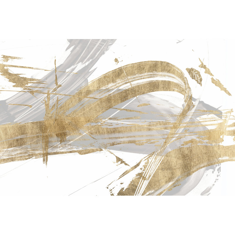 Gold And Grey II by Studio W - Wrapped Canvas Painting, 61cm H x 91cm W x 3.8cm D