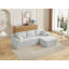 Canapé modulaire en forme de L Boneless, siège profond, sans assemblage requis, canapé-lit modulaire, convient aux salons, aux chambres à coucher et aux appartements (style gauche)-1035635451-1035635448