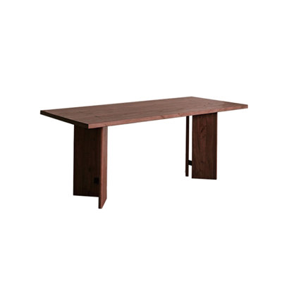 Vintage solid wood rectangular dining table