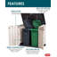 Remise de rangement d'extérieur durable en résine de 4,3 pi x 3,7 pi Keter Store-It-Out-132994453