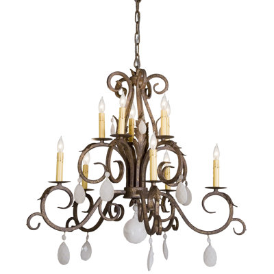 10 - Light Dimmable Empire Chandelier