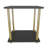 Calvester Nightstand - Modern Square End Table with Lower Shelf-261963280