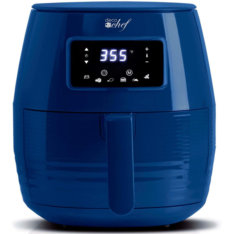 Deco Chef 5.8 Qt Blue Digital Electric Air Fryer