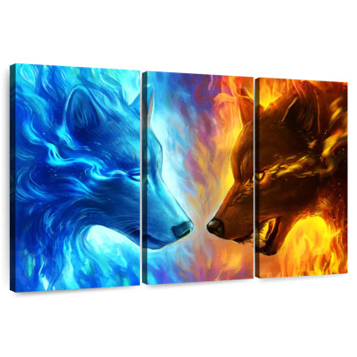 Loups de feu et de glace