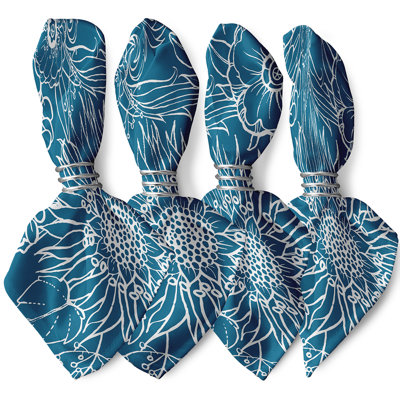 Chavi Polyester Floral Square Napkin