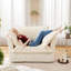 Fauteuil rembourré avec housse avec repose-pieds-1736839787