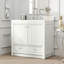 Meuble-lavabo sur pied 36 po avec comptoir en quartz et meuble-lavabo simple entièrement assemblé-642002298