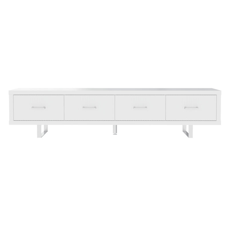 Meuble télé 78,7 po x 13,8 po x 17,8 po - blanc ultrabrillant
