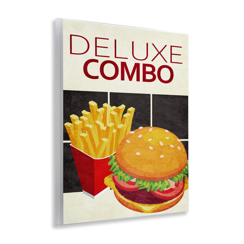Plaque murale Deluxe Combo Fast Food, design par Kim Allen